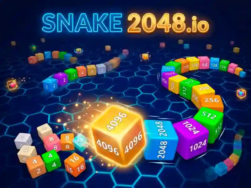 Cluiche Snake 2048.io ar líne