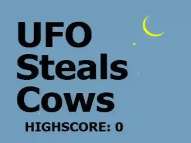UFO Steals Cows — jogo online grátis