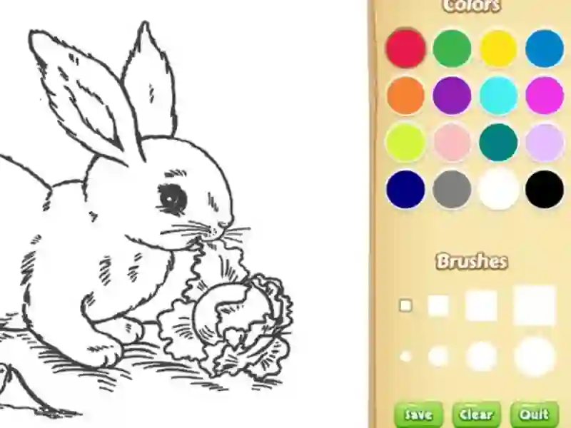 Bunny Coloring Book For Kids – tasuta veebimäng