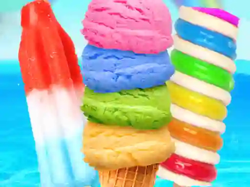 Rainbow Ice Cream And Popsicles — free online game