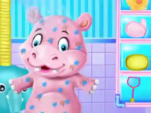 Baby Hippo Bath Time — free online game