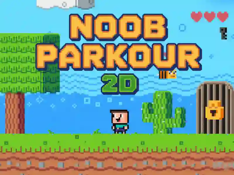 Noob Parkour 2D เกมออนไลน์