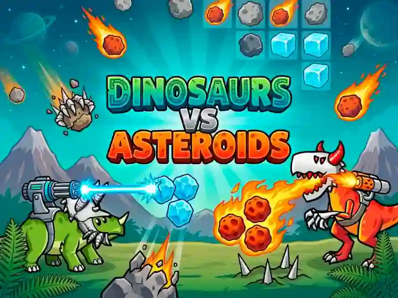 Gra Dinosaurs vs Asteroids w Internecie