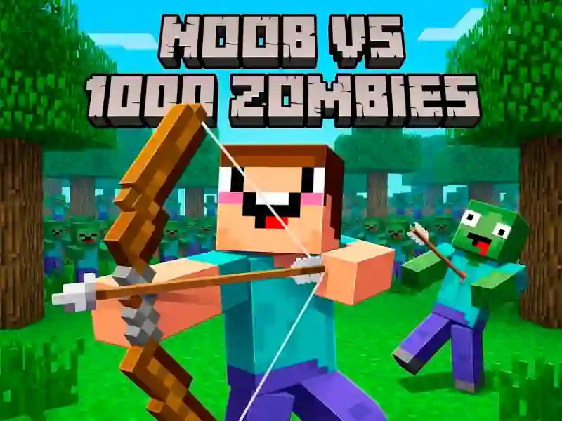 Noob vs 1000 Zombies — joc online gratuit