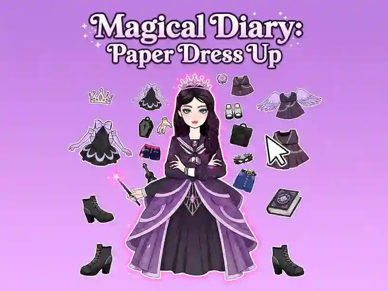 Magical Diary: Paper Dress Up — free online game