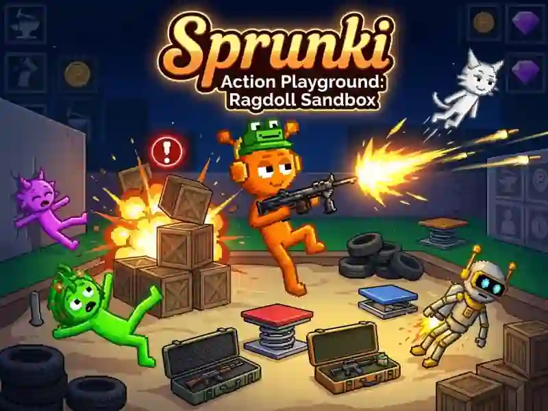 بازی Sprunki Action Playground: Ragdoll Sandbox آنلاین