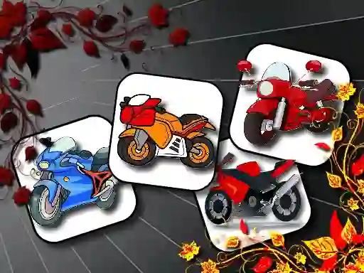 Trò chơi Cartoon Motorbikes Memory trực tuyến