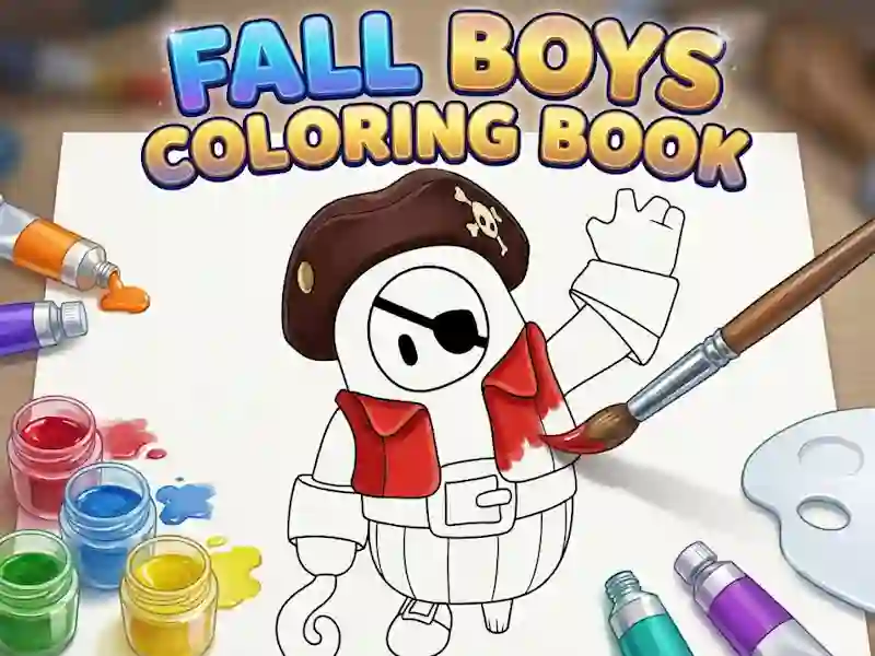 Fall Boys Coloring Book — game online gratis