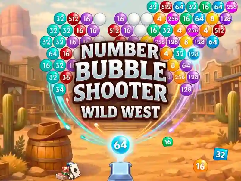 Number Bubble Shooter Wild West — free online game