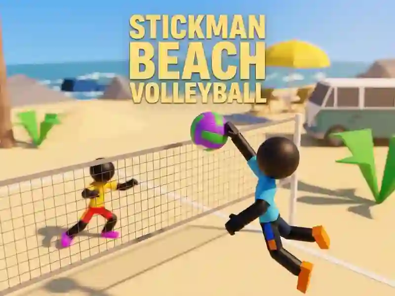 Stickman Beach Volleyball — libreng online na laro