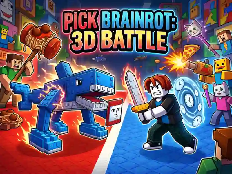 Pick Brainrot: 3D Battle — jogo online grátis