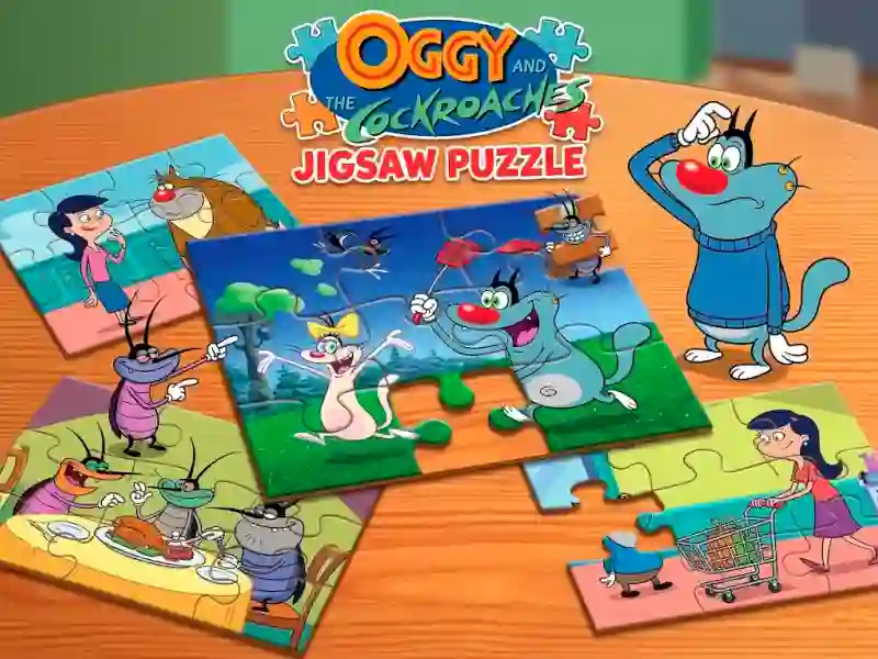 Oggy and the Cockroaches Jigsaw Puzzle