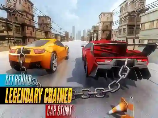 Chained Car Stunts Race Mega Ramp — free online game