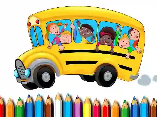 School Bus Coloring Book — free online game