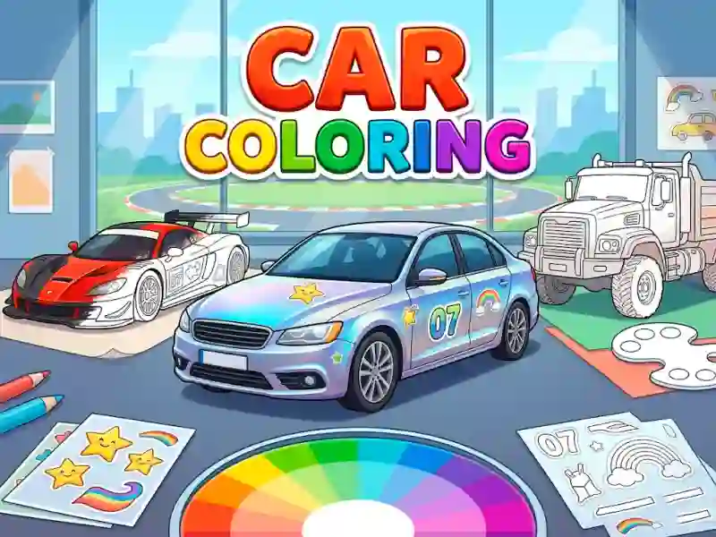 Peli Car Coloring verkossa