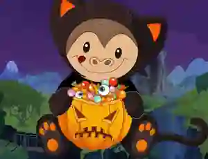 Halloween Monkey Jumper — free online game