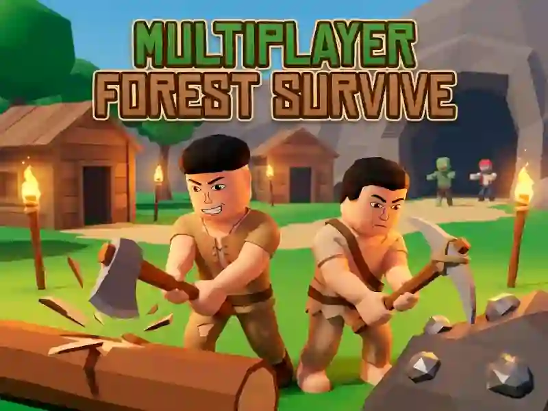 Cluiche Multiplayer Forest Survive ar líne