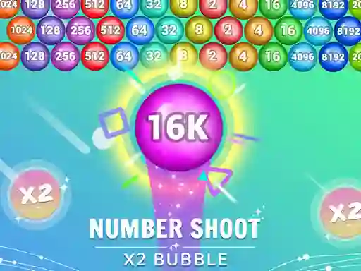 Number Shoot x 2 bubble — free online game
