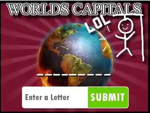 Hangman Capitals Cities — free online game