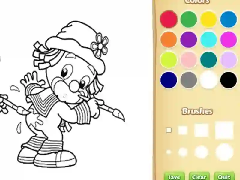 Clown Coloring Book For Adults – tasuta veebimäng