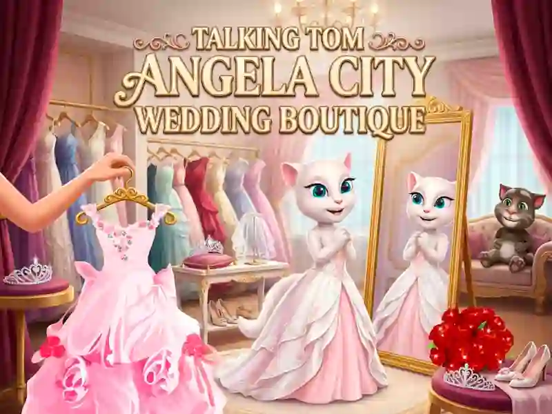 Permainan Talking Tom Angela City Wedding Boutique talian