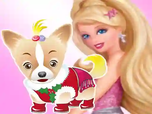 Barbie's Dog Dressup — free online game