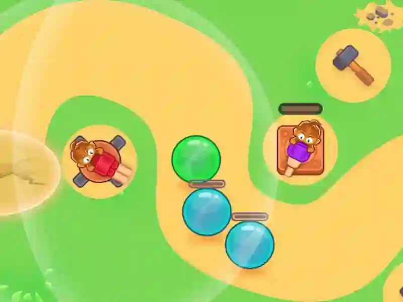 Monkey Bubble Defense — free online game