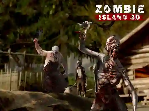 Permainan Zombie Island 3D talian