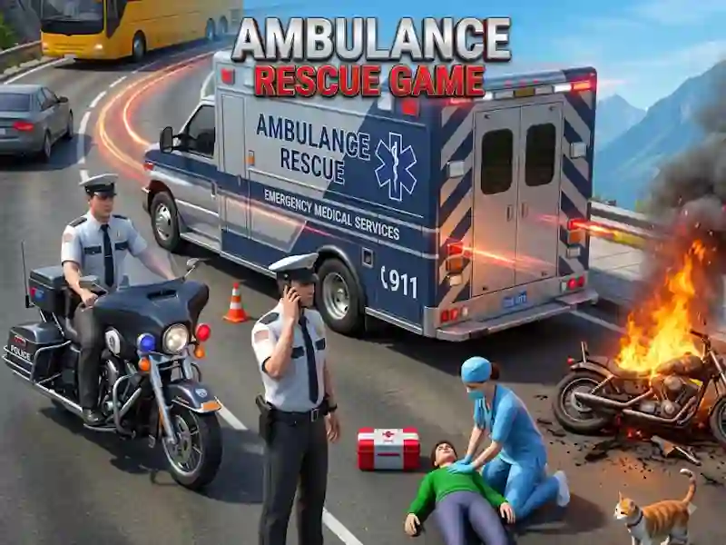 Ambulance Rescue Game — gratis online game