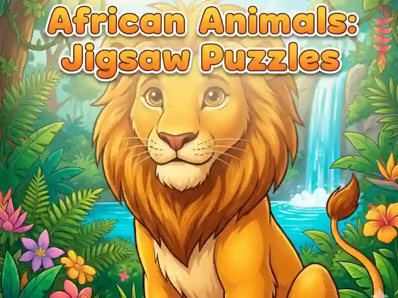 African Animals: Jigsaw Puzzles — free online game