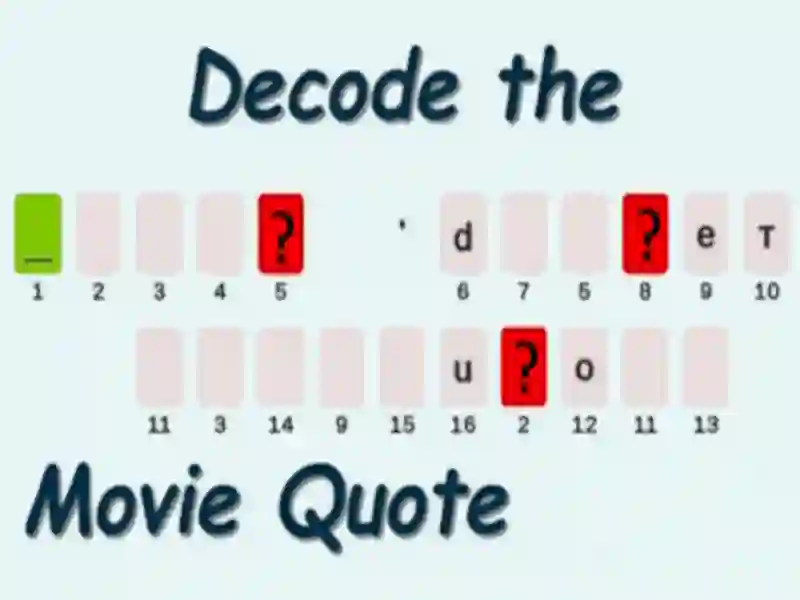 Decode the Movie Quote — juego gratis online