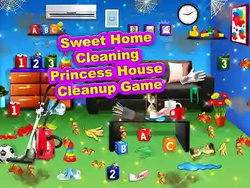 Sweet Home Cleaning: Princess House Cleanup Game — free online game