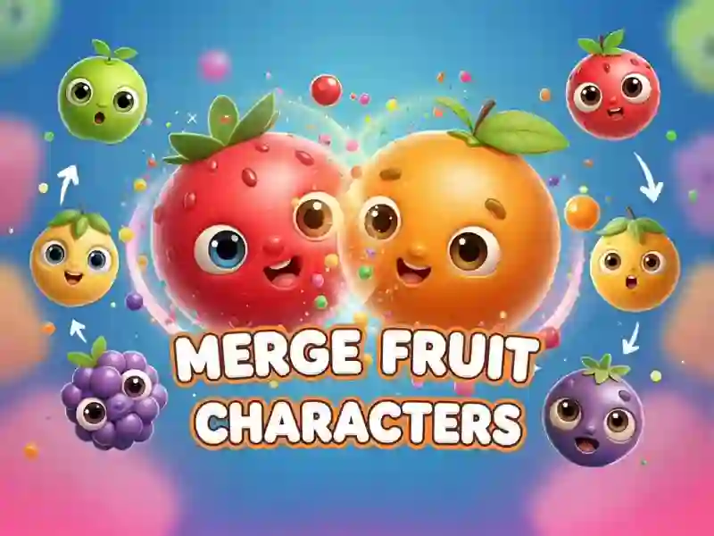 Gêm Merge Fruit Characters ar-lein