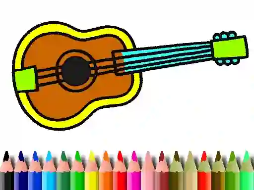 Back To School: Music Instrument Coloring Book — free online game