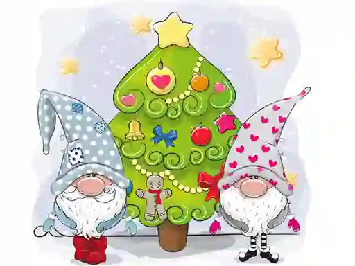 Cute Gnomes Hidden Stars — free online game