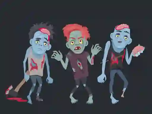 Zombies and Skeletons Coloring — free online game