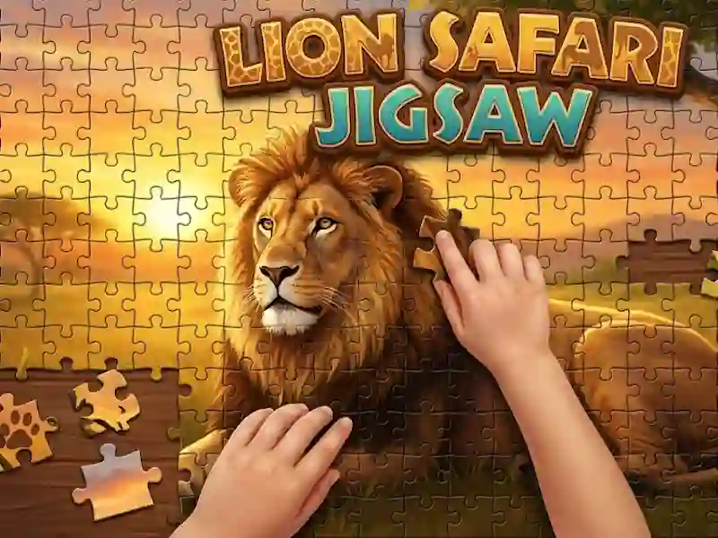 Lion Safari Jigsaw — free online game