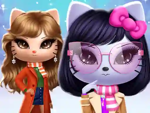 Kitty Squad Winter Dress Up — free online game