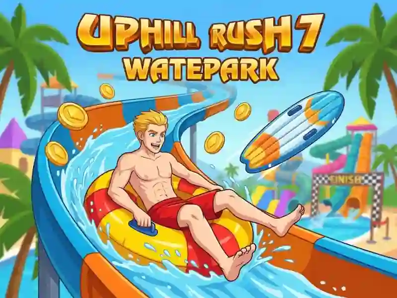 Uphill rush 7 waterpark — brezplačna spletna igra