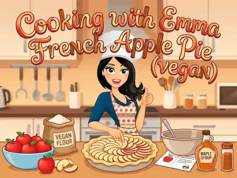 Permainan Cooking with Emma French Apple Pie vegan talian