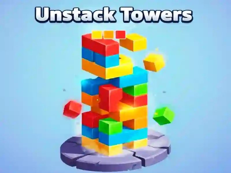 Гульня Unstack Towers онлайн