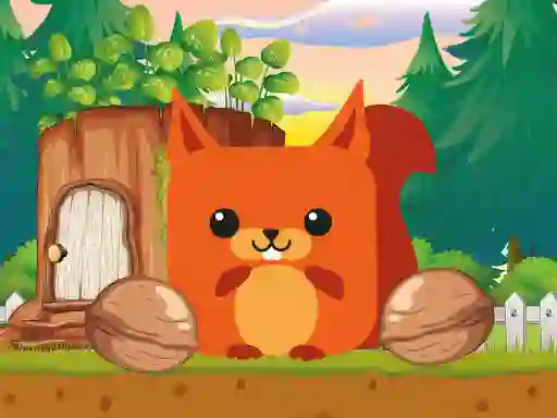Гаме Blocky Squirrel онлајн