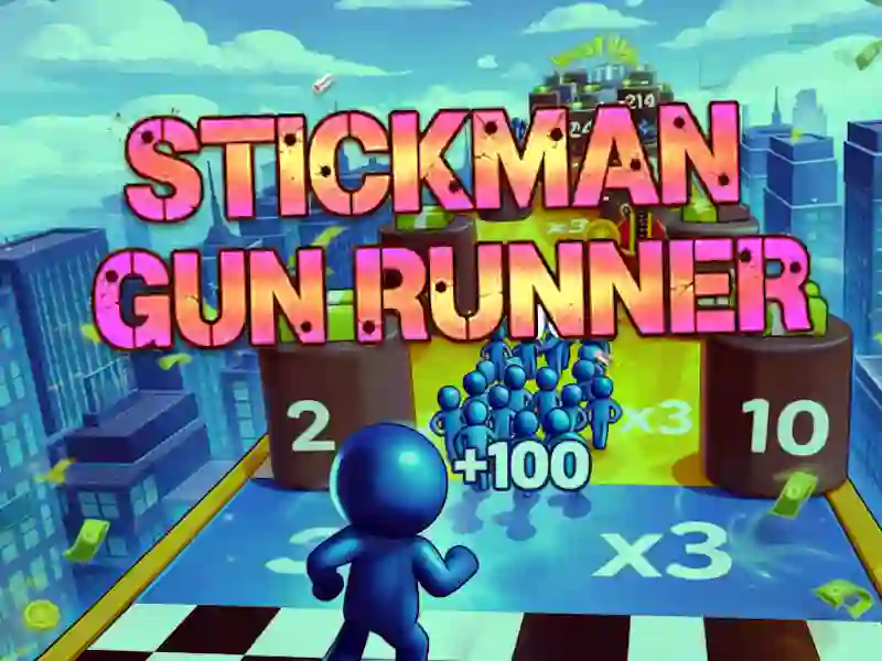 Stickman Gun Runner — jogo online grátis