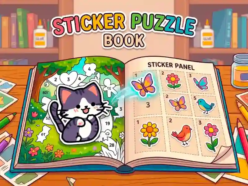 Sticker Puzzle Book — jogo online grátis
