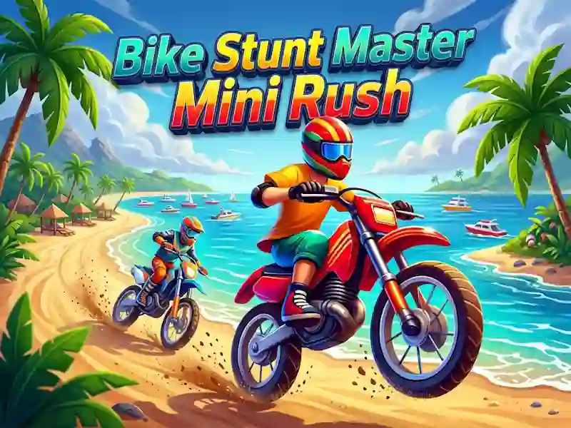 Bike Stunt Master Mini Rush — bezmaksas tiešsaistes spēle