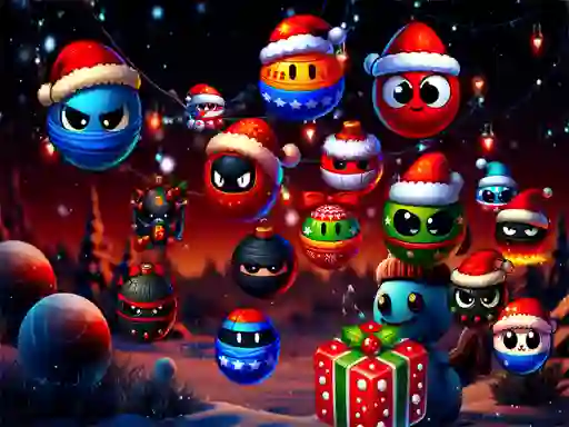 Christmas Rush : Red and Friend Balls — free online game