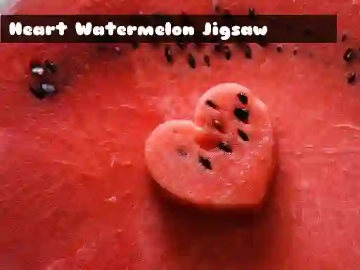 Heart Watermelon Jigsaw — free online game