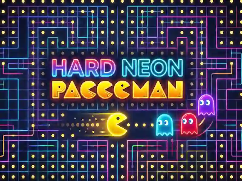 hard neon paccoman — δωρεάν online παιχνίδι