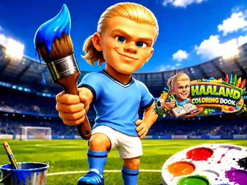 Haaland Coloring Book — ücretsiz çevrimiçi oyun