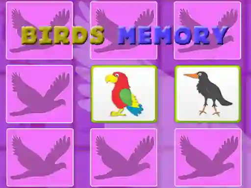 Kids Memory With Birds — free online game